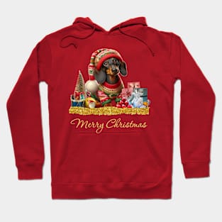 Merry Christmas Dachshund Hoodie